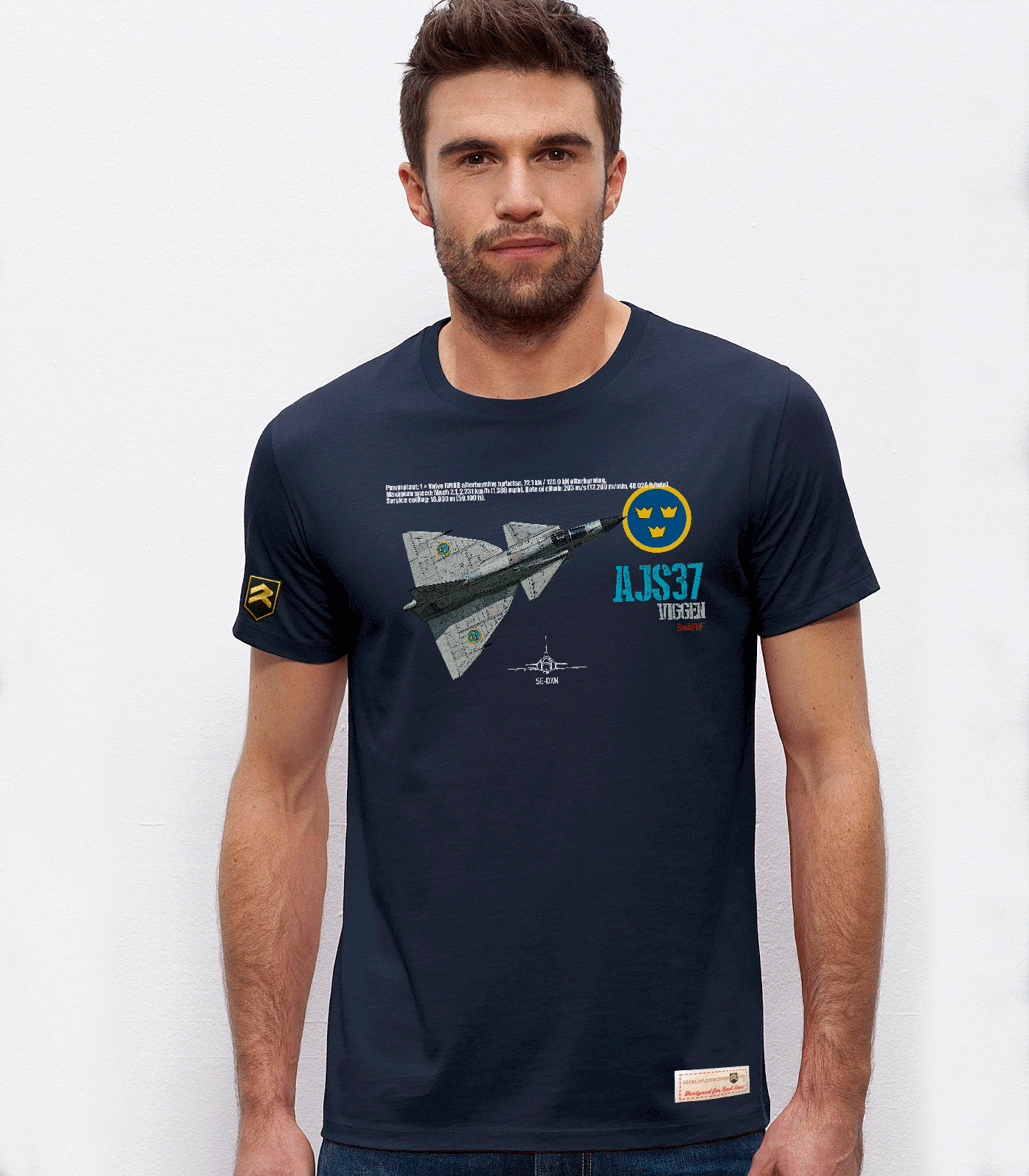 Military T-shirt AJS-37 VIGGEN